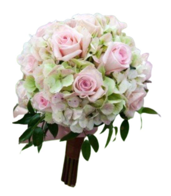 Bouquet de Novia en Rosas Rosadas y Hortensias 👰🌸